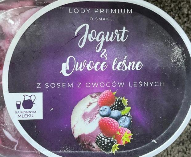 Fotografie - Jogurt & Owoce leśne z sosem z owoców leśnych Lody premium