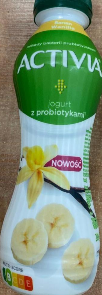 Fotografie - Jogurt z probiotykami banan vanilka Activia
