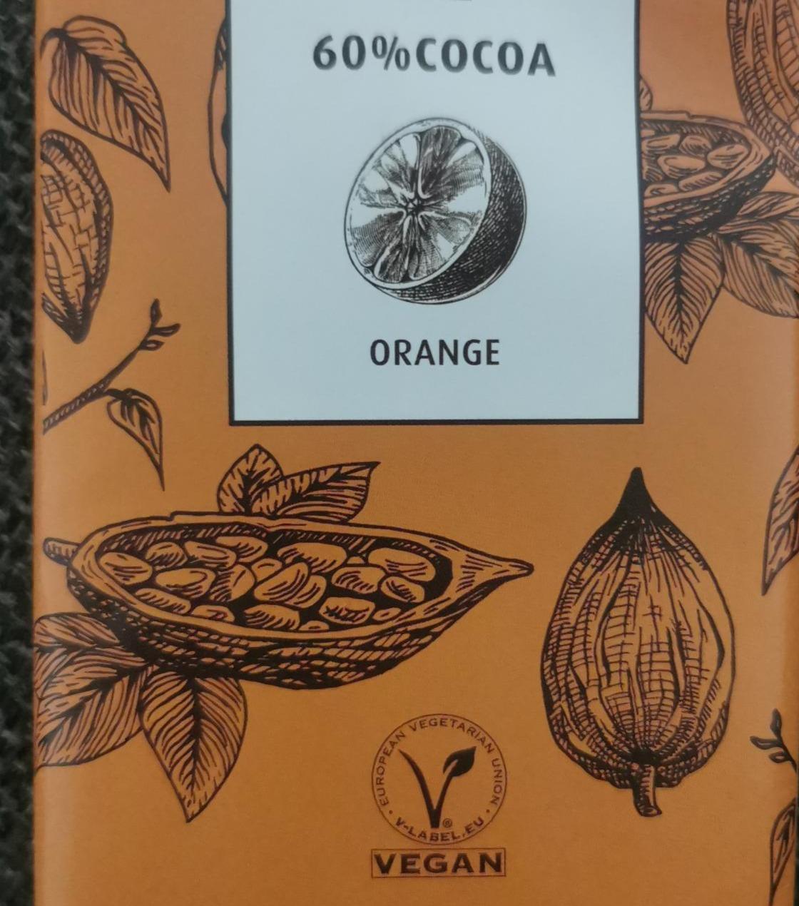 Fotografie - Dark chocolate 69% orange Vegan