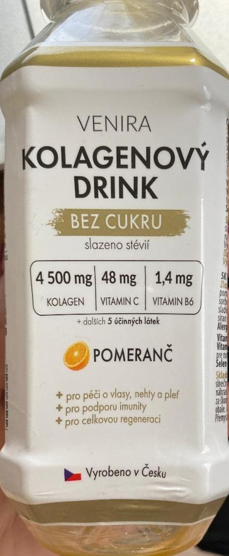 Fotografie - Kolagenový Drink pomeranč Venira