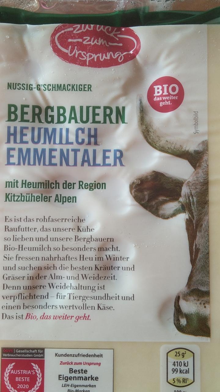 Fotografie - Bio Bergbauern Emmentaler heumilch Zurück zum Ursprung