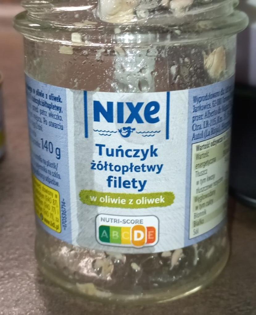 Fotografie - Tuńczyk żółtopłetwy filety w oliwie z oliwy Nixe