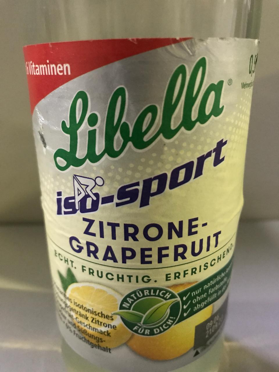 Fotografie - Iso-sport Zitrone-Grapefruit Libella