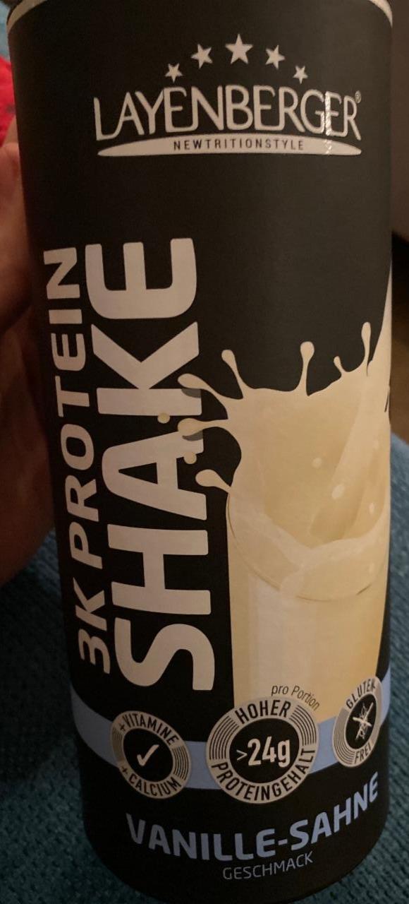 Fotografie - 3K Protein Shake Vanille-Sahne Layenberger