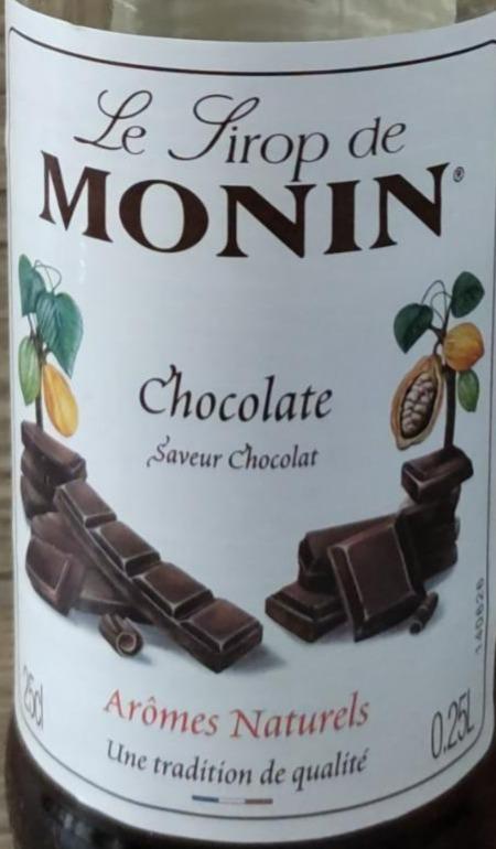 Fotografie - Le sirop de Monin Chocolate Monin