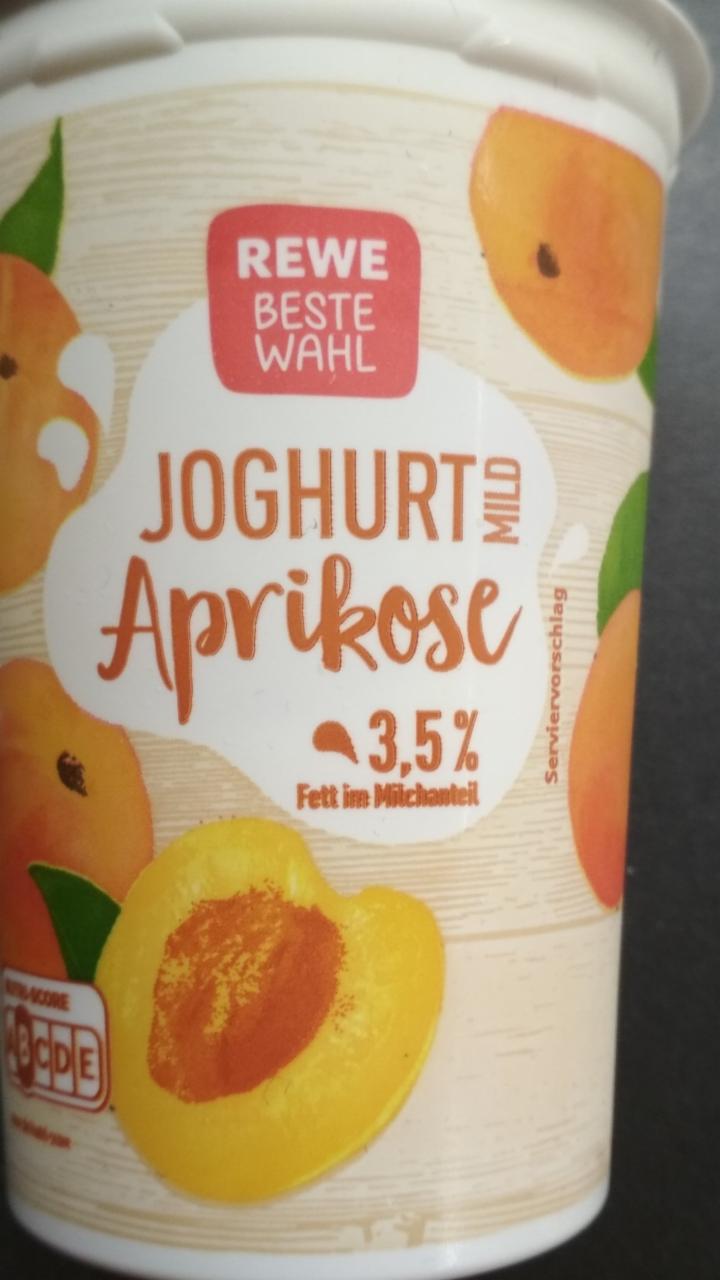 Fotografie - Joghurt mild Aprikose Rewe Beste Wahl