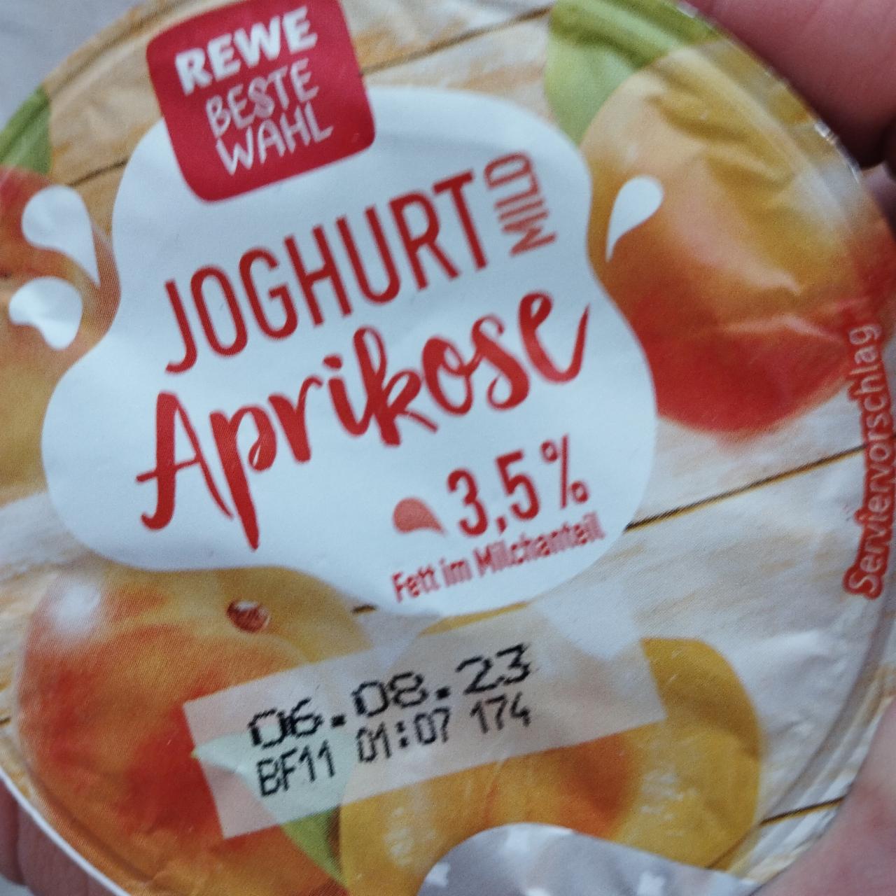 Fotografie - Joghurt mild Aprikose Rewe Beste Wahl