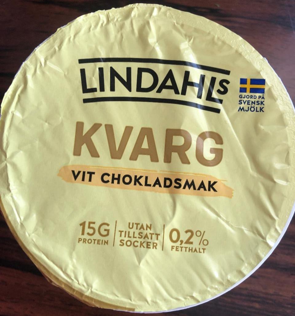 Fotografie - Kvarg vit Chokladsmak Lindahls