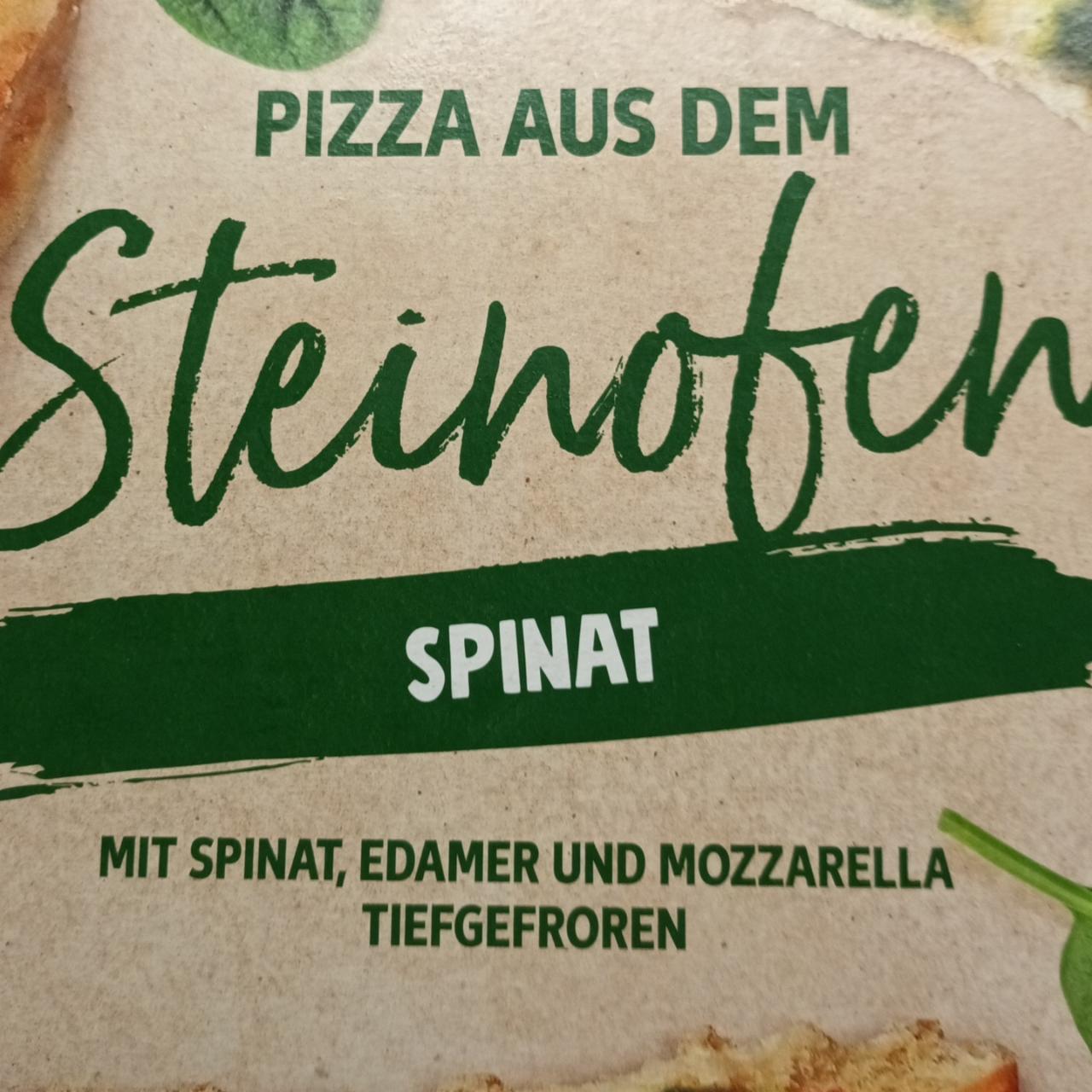 Fotografie - Pizza aus dem Steinofen Spinat K-Classic