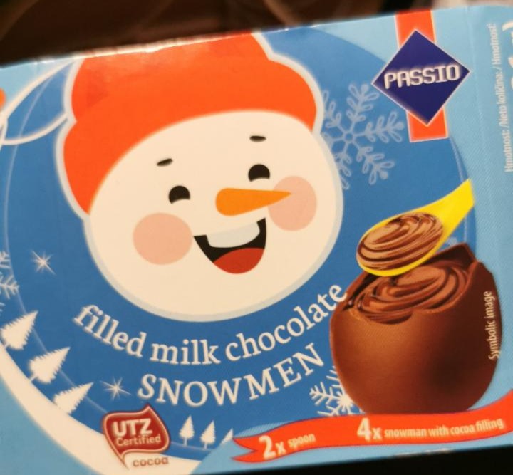 Fotografie - Filled milk chocolate Snowmen Passio