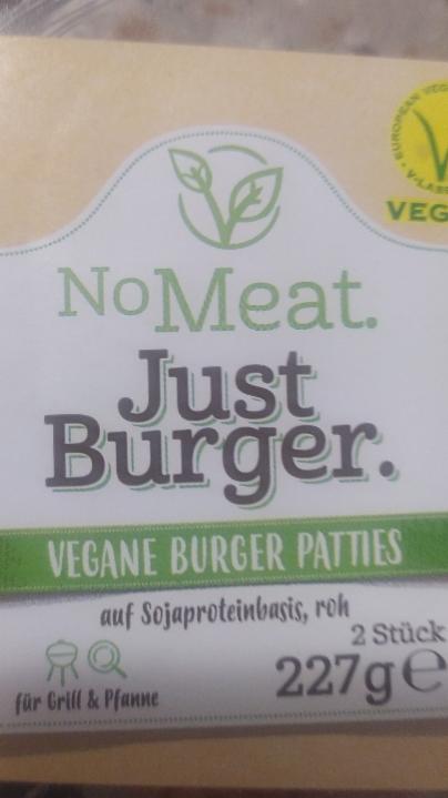 Fotografie - No Meat Just Burger Vegane Burger Patties