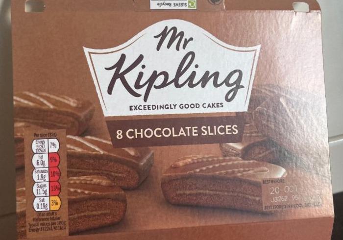 Fotografie - 8 Chocolate Slices Mr. Kipling