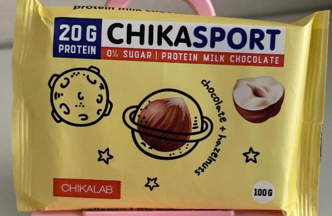 Fotografie - ChikaSport Protein Milk Chocolate + Hazelnut ChikaLab