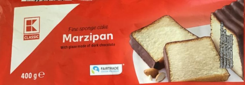 Fotografie - Fine sponge cake Marzipan K-Classic