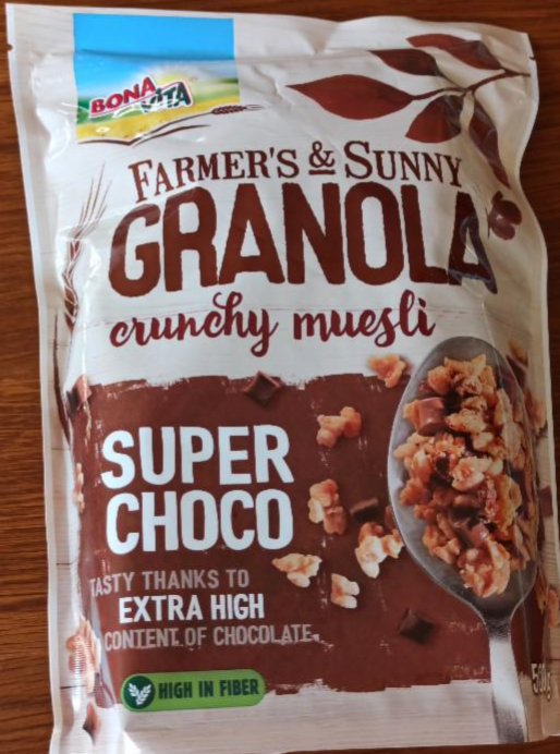 Fotografie - Farmer's & Sunny Granola crunchy müsli super choco BonaVita