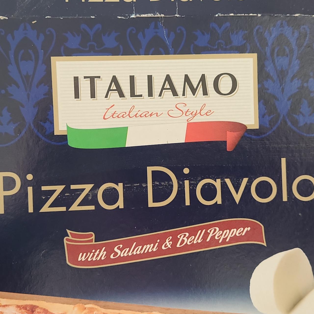 Fotografie - Pizza Diavolo with Salami & Bell Pepper Italiamo