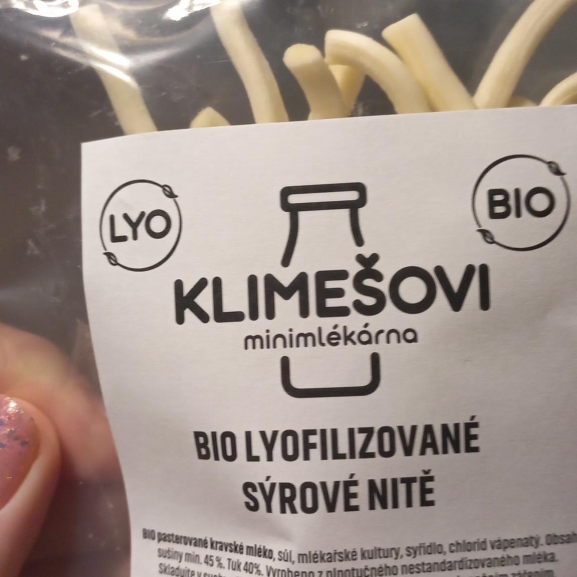Fotografie - Bio lyofilizované sýrové nitě Klimešovi minimlékárna