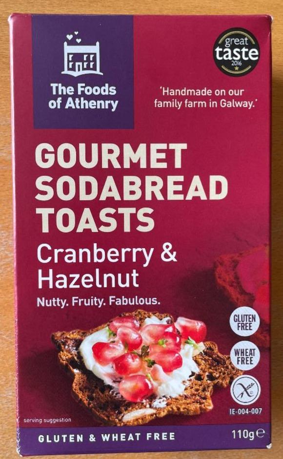 Fotografie - Gourmet Sodabread Toasts Cranberry & Hazelnut The Foods of Athenry