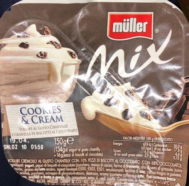 Fotografie - Müller Mix Cookies&Cream