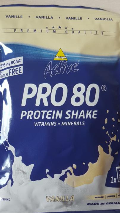 Fotografie - Active PRO 80 protein shake vanilla Inkospor