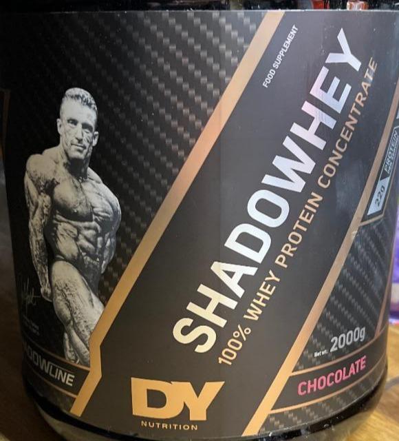 Fotografie - Shadowhey 100% whey protein concentrate chocolate DY Nutrition