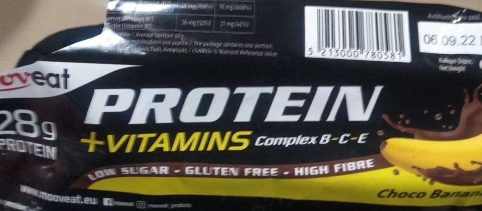 Fotografie - 28g Protein+Vitamins Car Choco Banana flavour Mooveat