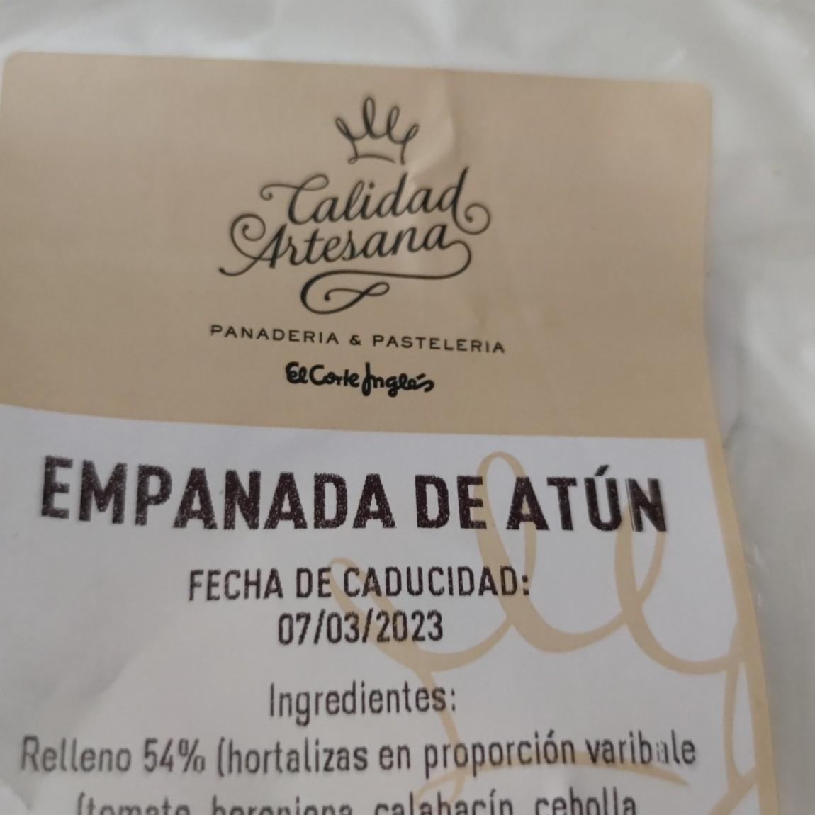 Fotografie - Empanada de atún Calidad Artesana El corte Inglés