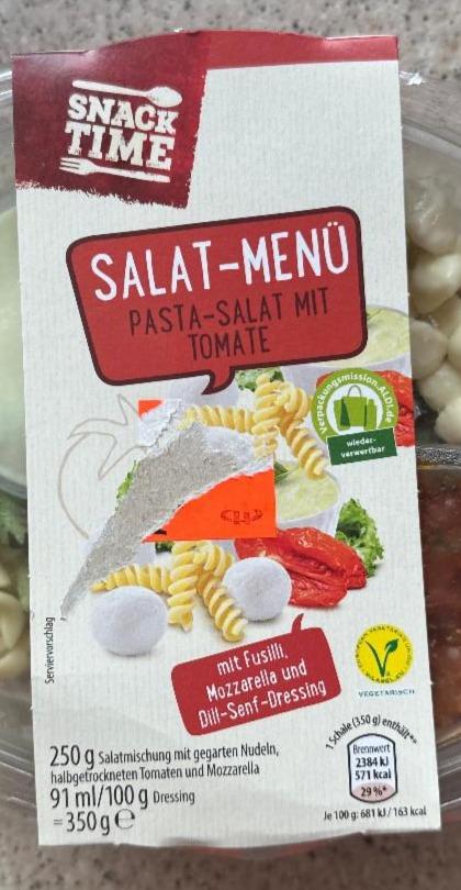 Fotografie - Salat-menu Pasta salat mit tomate Snack time