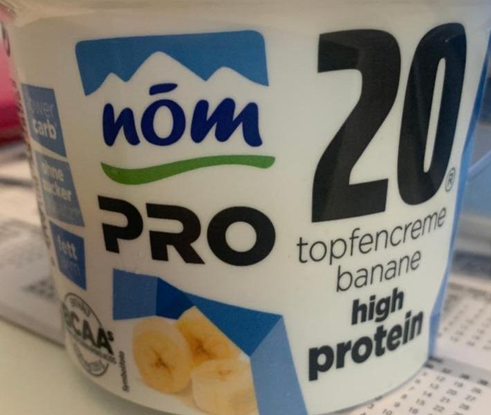 Fotografie - Pro 20 Topfencreme Banane High protein Nöm