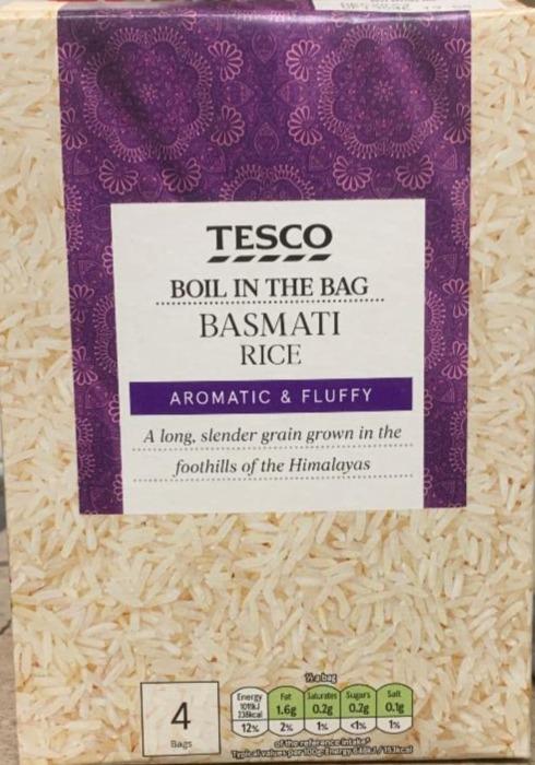 Fotografie - Boil In The Bag Basmati Rice Tesco