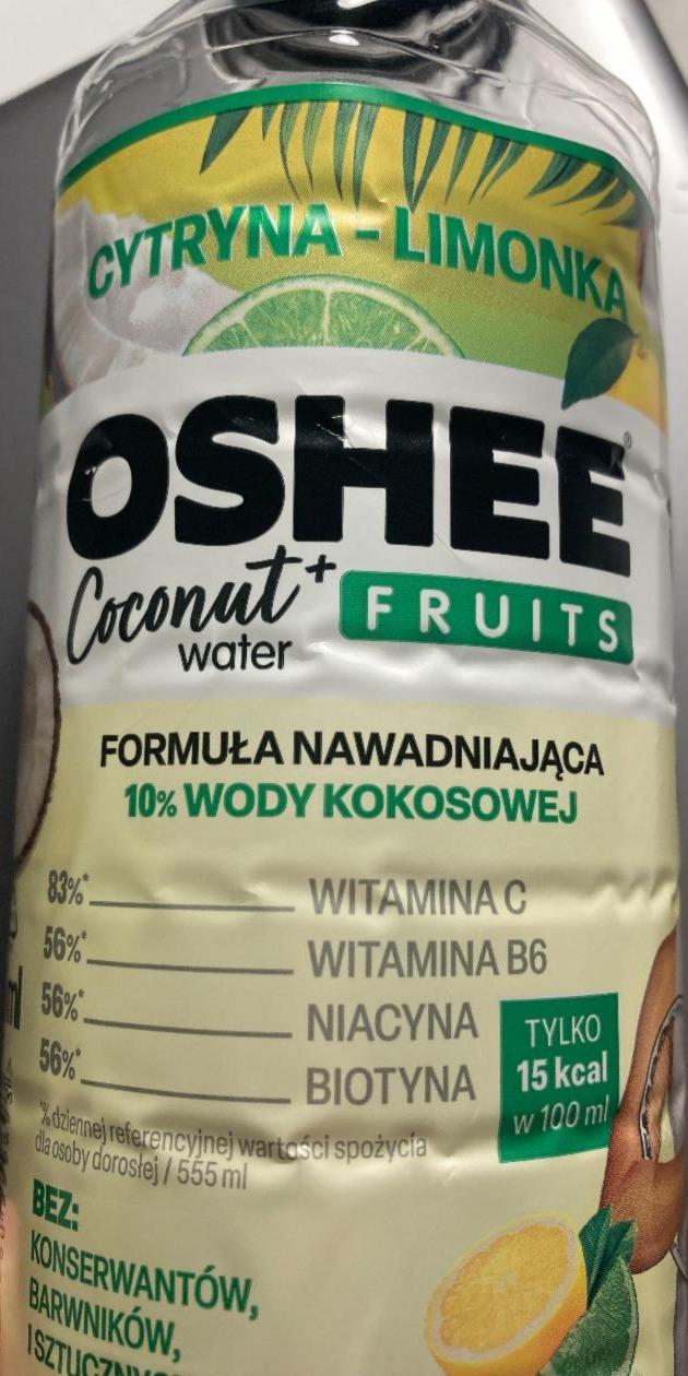 Fotografie - coconut water + fruits Oshee