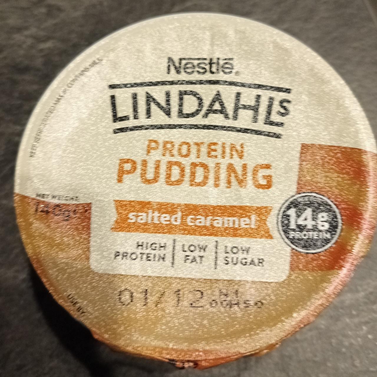 Fotografie - Lindahl's protein pudding salted caramel Nestlé