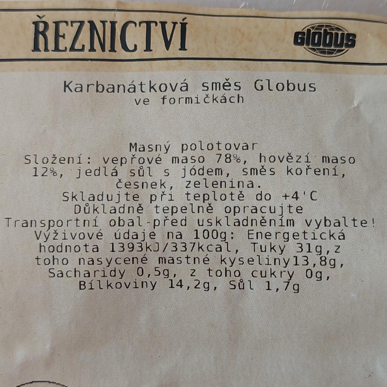 Fotografie - Karbanátková směs Globus ve formičce