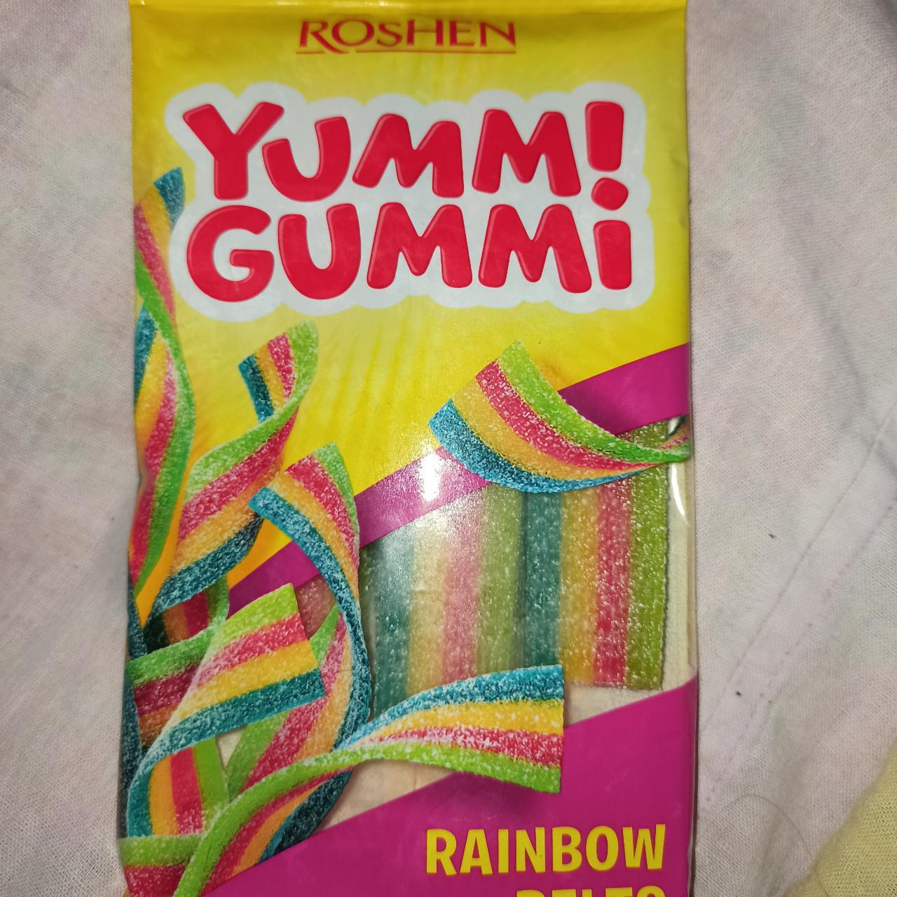 Fotografie - Yumm! gummi rainbow belts Roshen