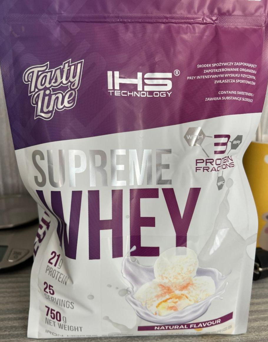 Fotografie - Supreme Whey Protein Natural flavour IHS technology