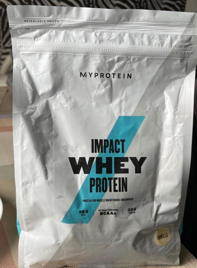 Fotografie - Impact whey protein natural vanilla MyProtein