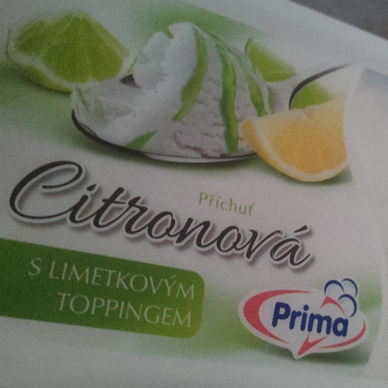 Fotografie - Citronová s limetkovým toppingem Prima