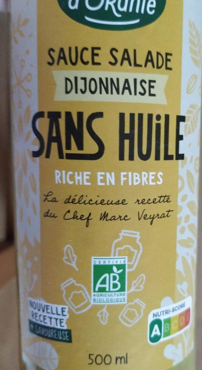 Fotografie - Sauce salade Dijonnaise sans huile Jardin d'Orante