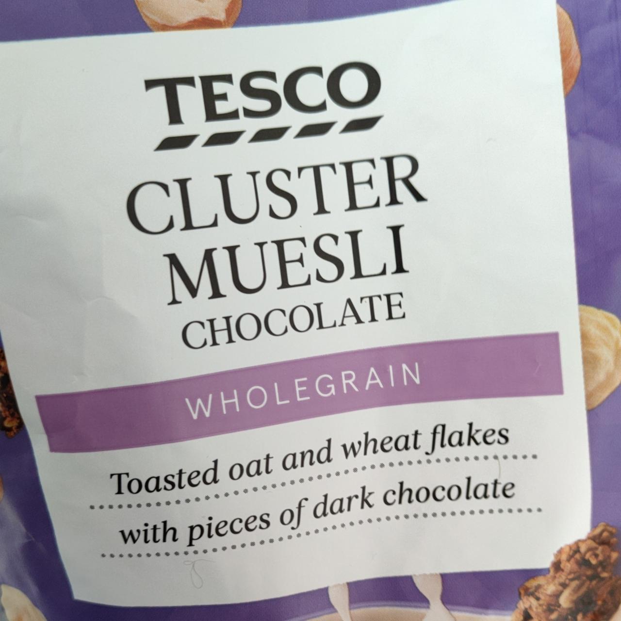 Fotografie - Cluster Muesli chocolate wholegrain Tesco