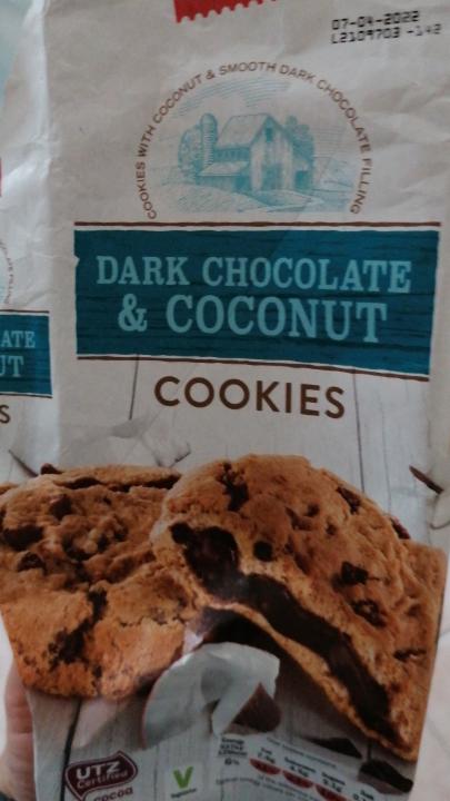 Fotografie - Dark Chocolate & Coconut Cookies Lidl