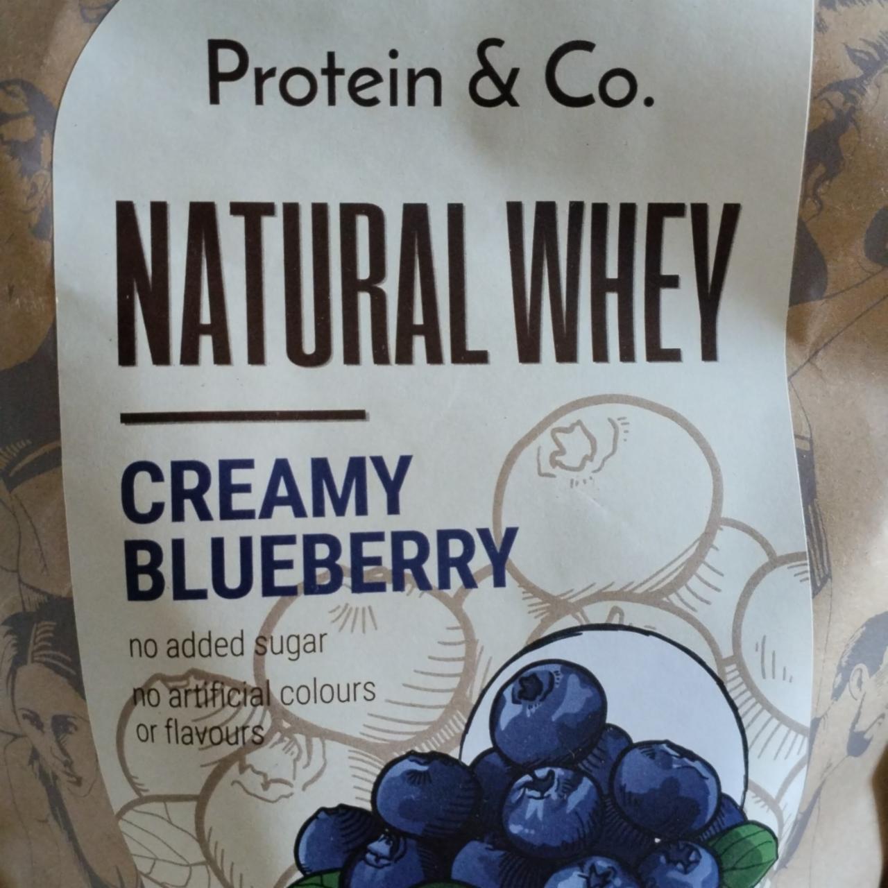 Fotografie - Natural Whey cremy bluberry Protein & Co.