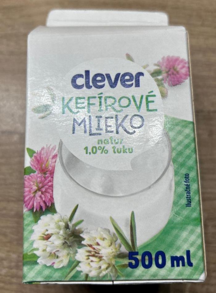 Fotografie - Kefírové mléko natur 1,0% tuku Clever