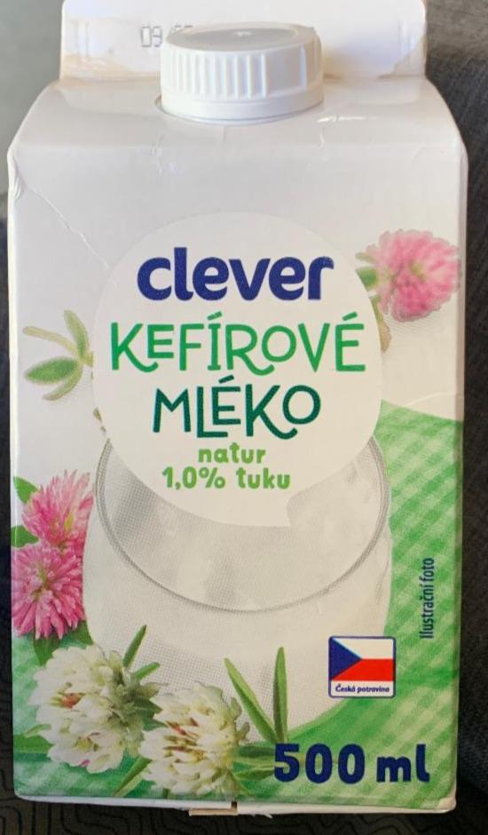 Fotografie - Kefírové mléko natur 1,0% tuku Clever
