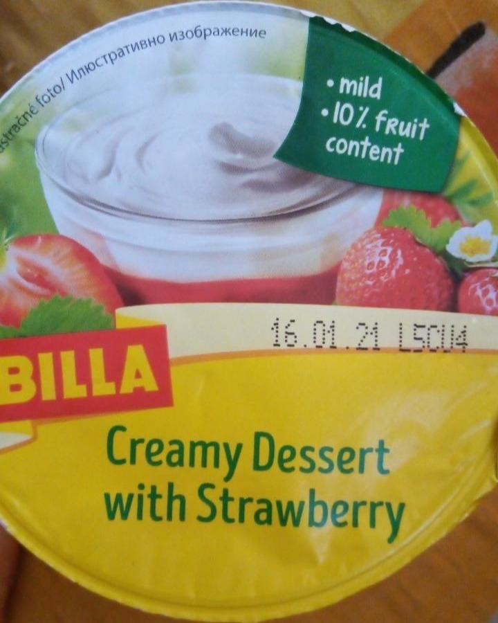 Fotografie - creamy dessert with Strawberry Billa