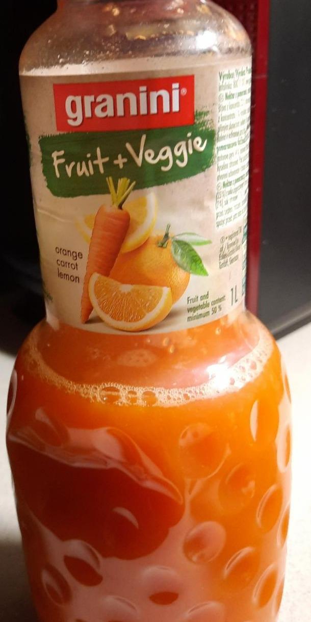 Fotografie - Fruit + Veggie orange carrot lemon Granini