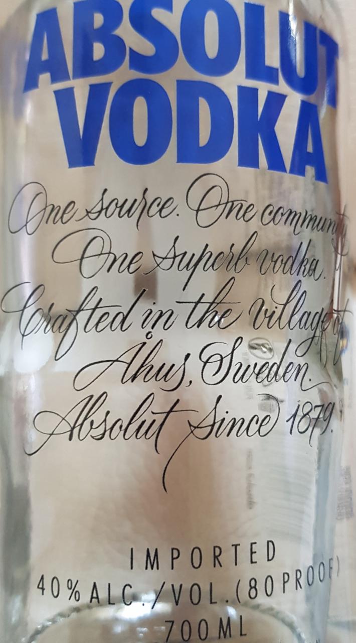 Fotografie - ABSOLUT Vodka