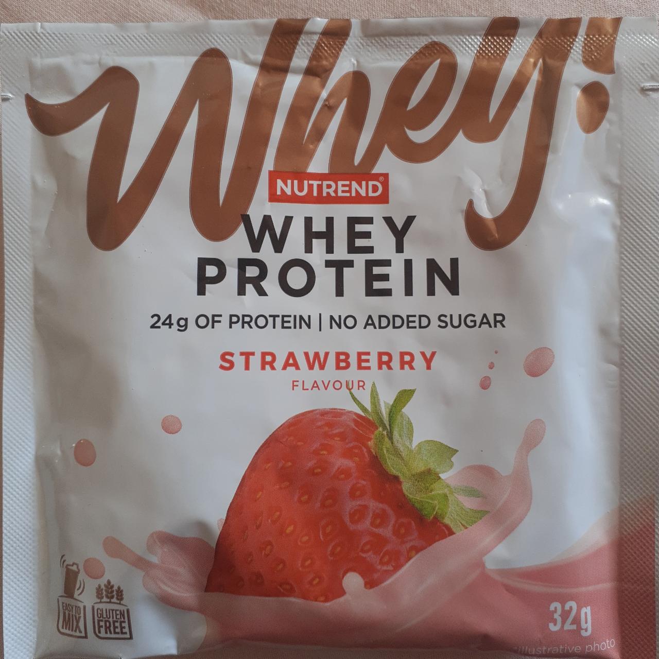 Fotografie - Whey Protein Strawberry flavour Nutrend
