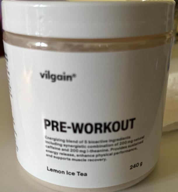 Fotografie - Pre-workout lemon ice tea Vilgain