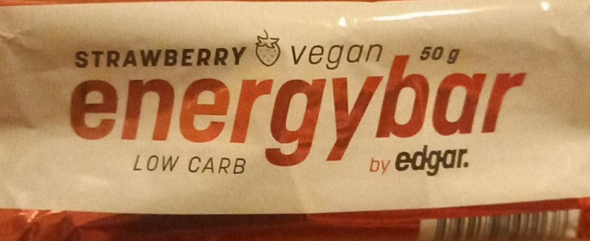 Fotografie - Energybar Strawberry vegan Low carb by Edgar