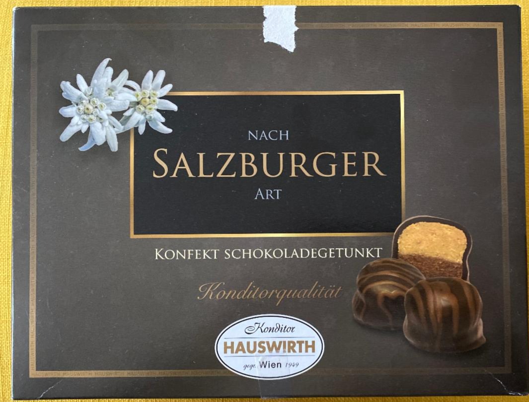 Fotografie - Nach Salzburger Art Konfekt Schokoladegetunkt Hauswirth